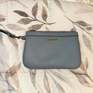 Calvin Klein Blue Wristlet